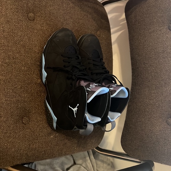 NEW MEN NIKE AIR JORDAN 7 RETRO BLACK CHAMBRAY CU9307004 - Picture 2 of 4